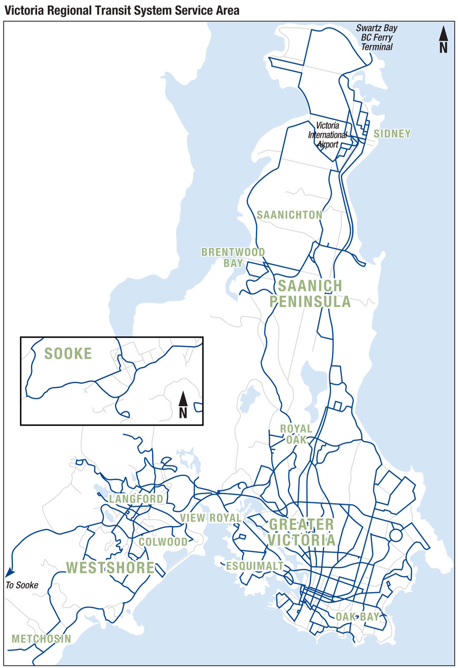 ビクトリアバス路線図